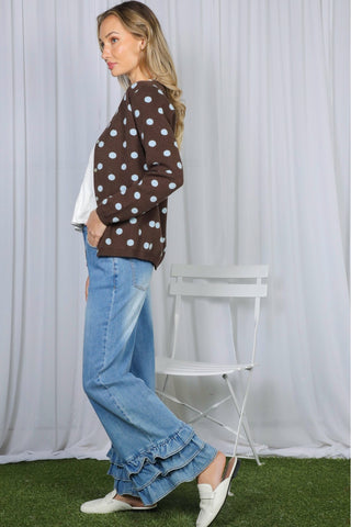 Dot Your Average Polka Dot Cardigan