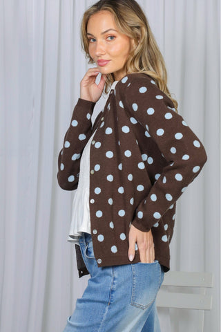 Dot Your Average Polka Dot Cardigan
