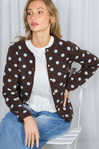 Dot Your Average Polka Dot Cardigan