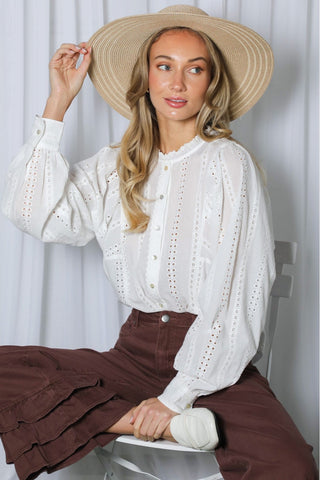 Sunday Best Eyelet Blouse