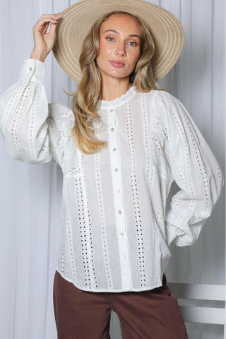 Sunday Best Eyelet Blouse