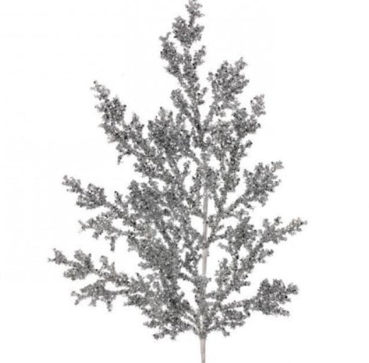 29" GLITTER CEDAR SPRAY - SILVER - Sassy Inspiration