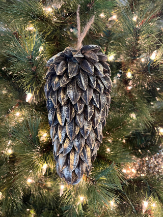 Gold Star Pod Cone Christmas Ornament – 8”
