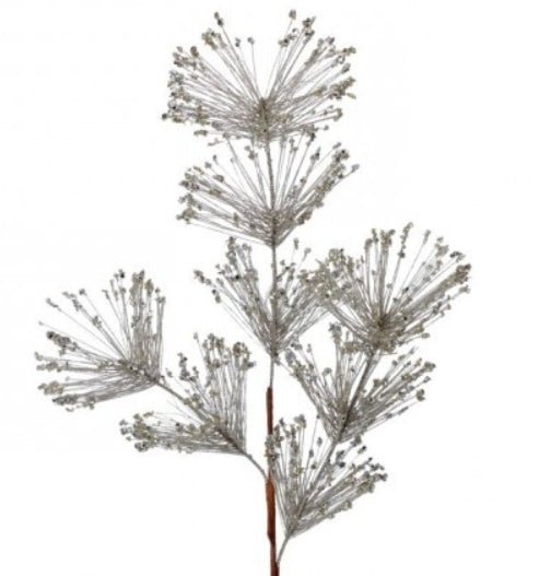 30" SEQUIN TIP GLITTER PINE SPRAY - CHAMPAGNE GOLD - Sassy Inspiration