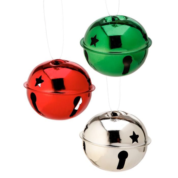 3.15" METAL RETRO JINGLE BELL BAG/6 - Sassy Inspiration