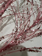 34"GLITTER/SEQUIN PAMPAS GRAS SPRAY BLUSH PINK - Sassy Inspiration