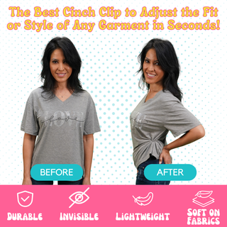Cinch It! Original Pink Clothing Cinch Clip