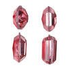 4 - 5" Baby Pink Jewel Glitter Ornament Assorted Shapes S/4 - Sassy Inspiration
