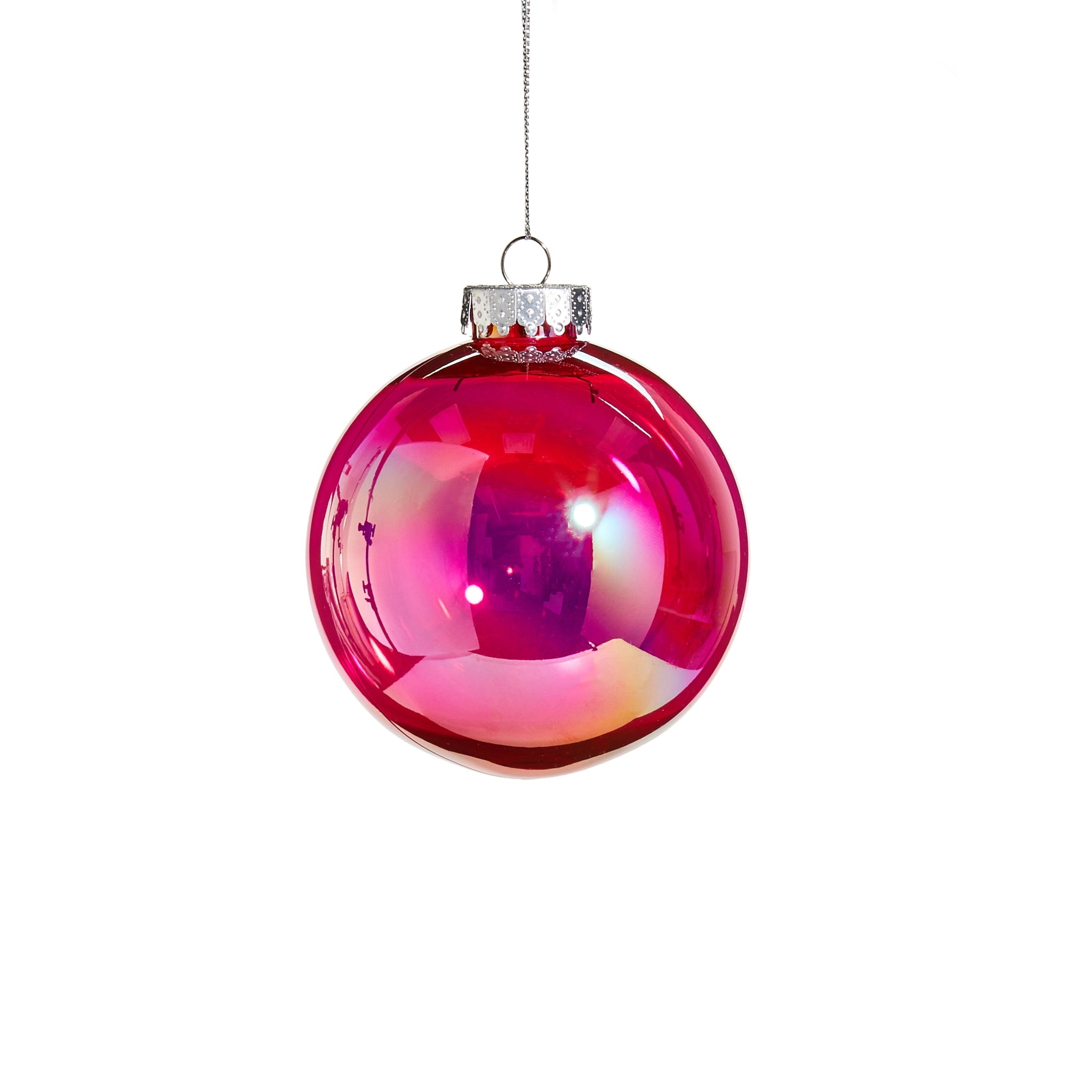 4" Berry Seamless Iridescent Ball Ornament - Sassy Inspiration