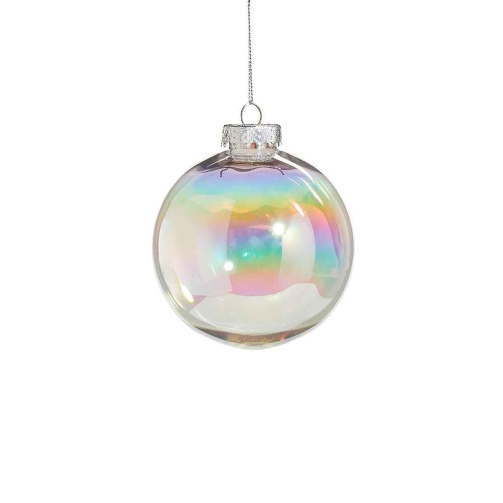 4" Clear Seamless Iridescent Ball - Sassy Inspiration