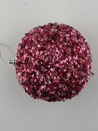 4" ICE/SEQUIN BALL ORNAMENT ORNAMENT - Sassy Inspiration