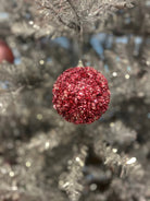 4" ICE/SEQUIN BALL ORNAMENT ORNAMENT - Sassy Inspiration