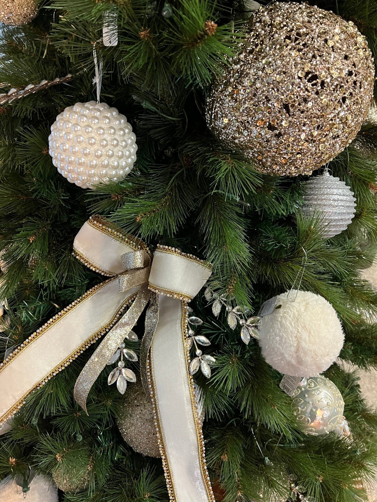 4” Pearl Ball Ornament - Sassy Inspiration