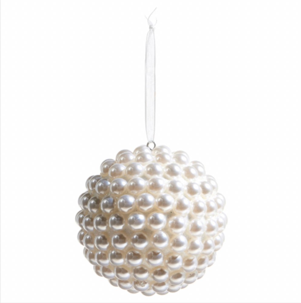 4” Pearl Ball Ornament - Sassy Inspiration