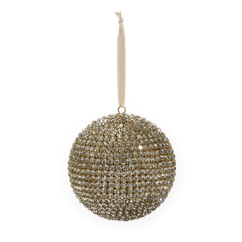 4.5" CRYSTAL BALL ORNAMENT - Sassy Inspiration