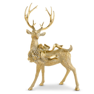 Enchanted Champagne Standing Deer – 28" - Sassy Inspiration