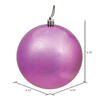 4.75" Mauve Shiny Ball Ornament, 4 per Bag - Sassy Inspiration