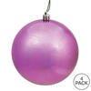 4.75" Mauve Shiny Ball Ornament, 4 per Bag - Sassy Inspiration