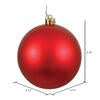 4.75" Red Matte Ball Ornament - Sassy Inspiration