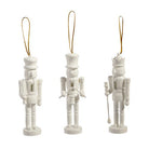 5.75" WHITE NUTCRACKER ORNAMENT S/3 - Sassy Inspiration