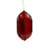 6" Red Square Jewel Glitter Ornament - Sassy Inspiration