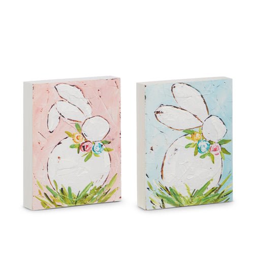 7.75" BUNNY Textured Block - Easter/Spring - Sassy Inspiration