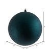 8" Midnight Green Glitter Ball Ornament - Sassy Inspiration