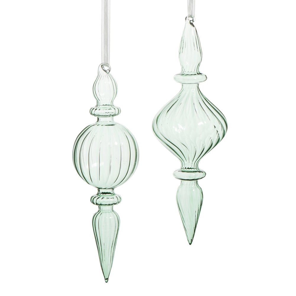 9.5" Sage Finial Ornament - Sassy Inspiration