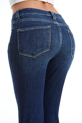 Bayeas Mid Rise Straight Leg Jeans