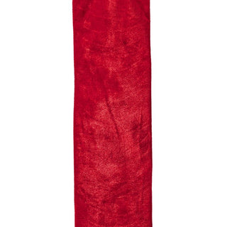 72" Wired Velvet Garland Ribbon, 6" Wide – Red - Sassy Inspiration