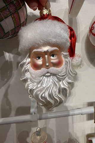 Father Christmas Glass Ornament – 7" - Sassy Inspiration – in-store photo