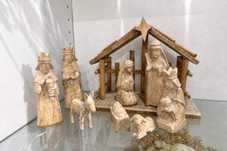 Carved Nativity Set – 8 Pieces - Sassy Inspiration – in-store photo