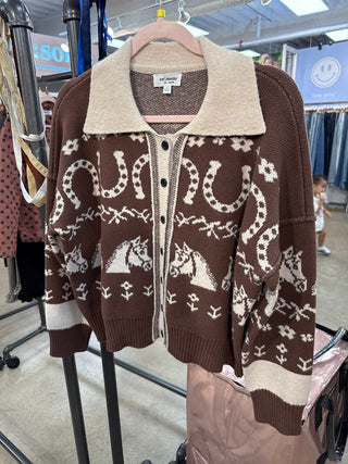 Saddle & Bloom Western Cardigan