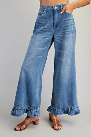 Ruffle & Rebel Mineral Wash Jeans
