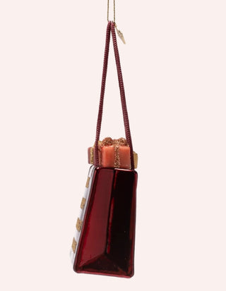 Retail Therapy Is the Best Medicine Glass Ornament by Vondels