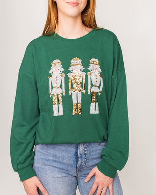 Alpine Nutcracker Sequin Sweatshirt - Sassy Inspiration