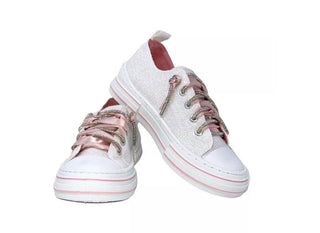 Aman Mary's Version Glitter Rhinestone Sneakers – White - Sassy Inspiration