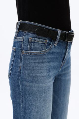 Authentic Flow Low - Rise Wide - Leg Denim – Medium Blue - Sassy Inspiration