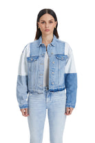 Authentic Patchwork Denim Jacket – Blue - Sassy Inspiration