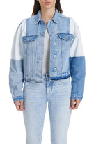 Authentic Patchwork Denim Jacket – Blue - Sassy Inspiration