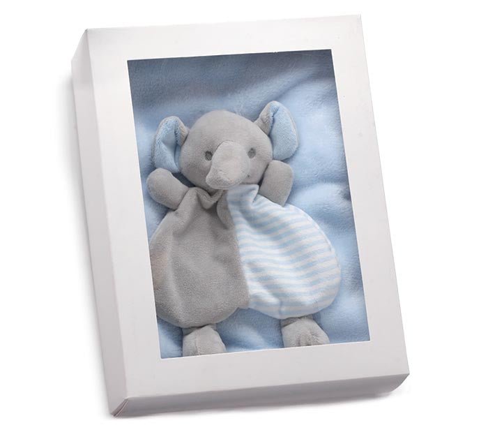 BABY GIFT SET BLANKET AND RATTLE (Blue/Pink) - Sassy Inspiration