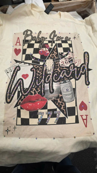 Baby I’m a Wildcard Graphic Tee - Sassy Inspiration