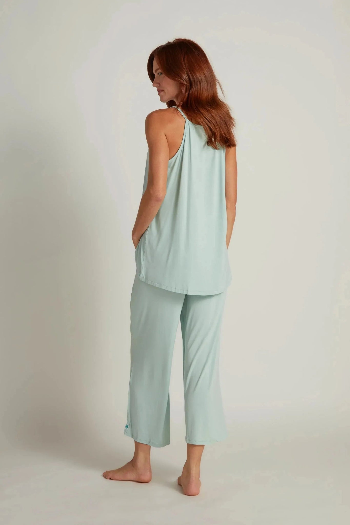 Bamboo Tulip Pant: Aqua - Sassy Inspiration