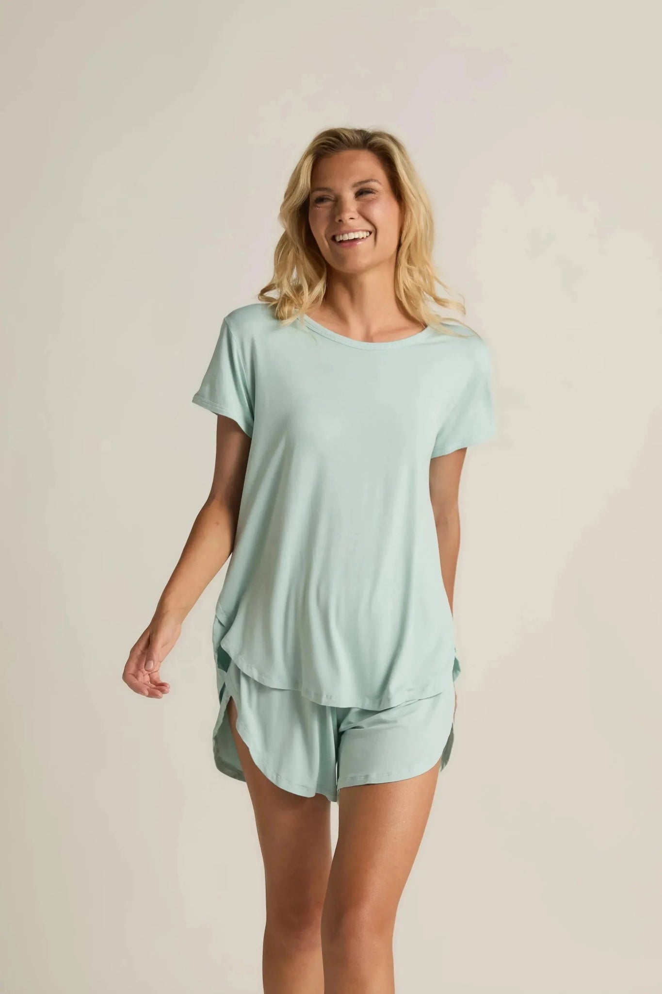 Bamboo Tulip Tee: Aqua - Sassy Inspiration