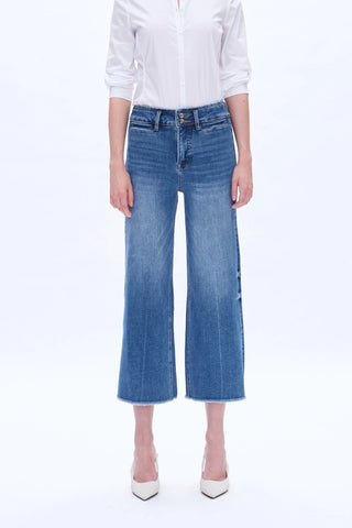 Bayeas Cindy High Rise Wide Leg Crop Jeans - Sassy Inspiration
