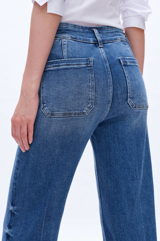 Bayeas Cindy High Rise Wide Leg Crop Jeans - Sassy Inspiration