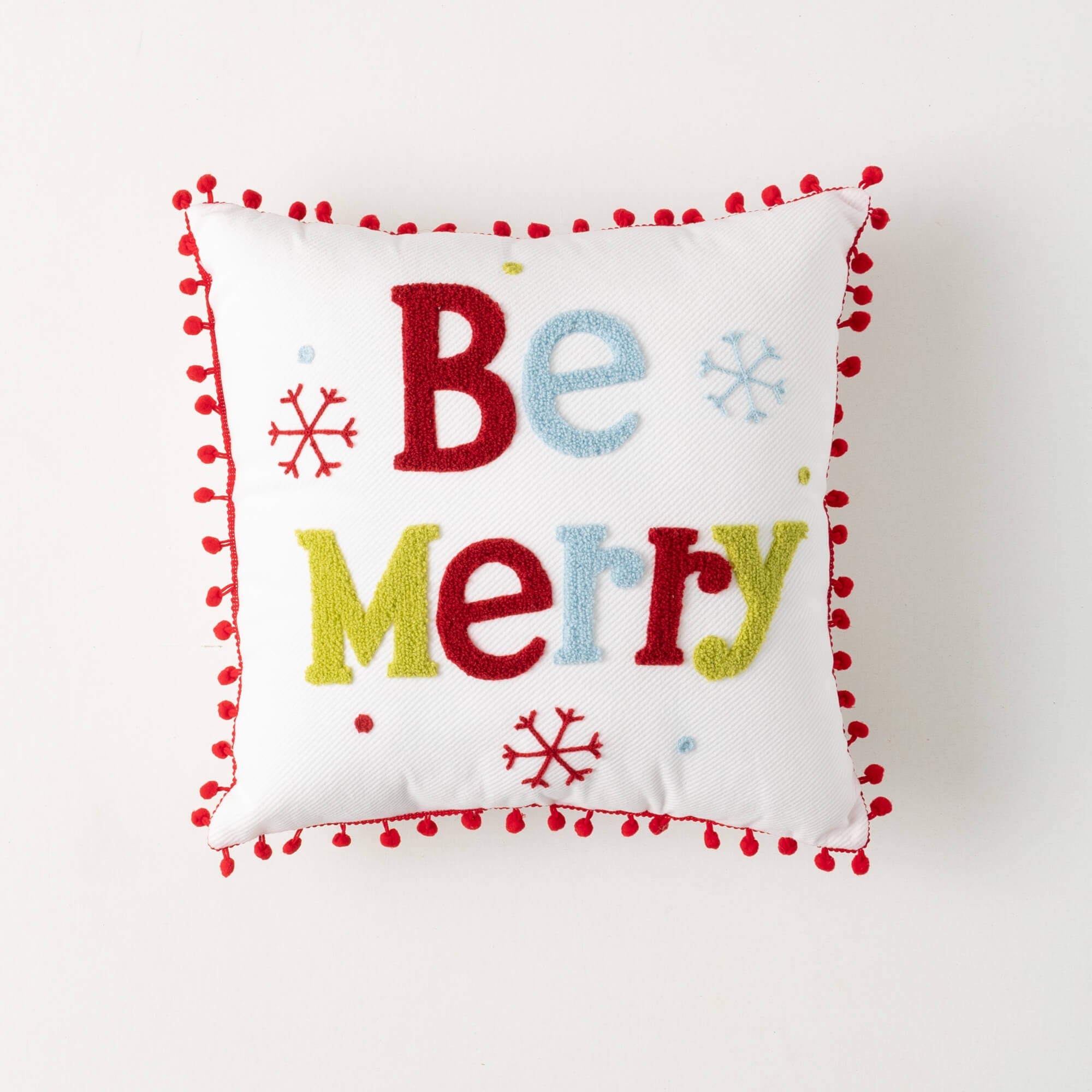 BE MERRY HOLIDAY TOSS PILLOW - Sassy Inspiration