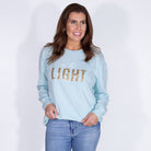 Be The Light Sequin Sweatshirt - Sassy Inspiration