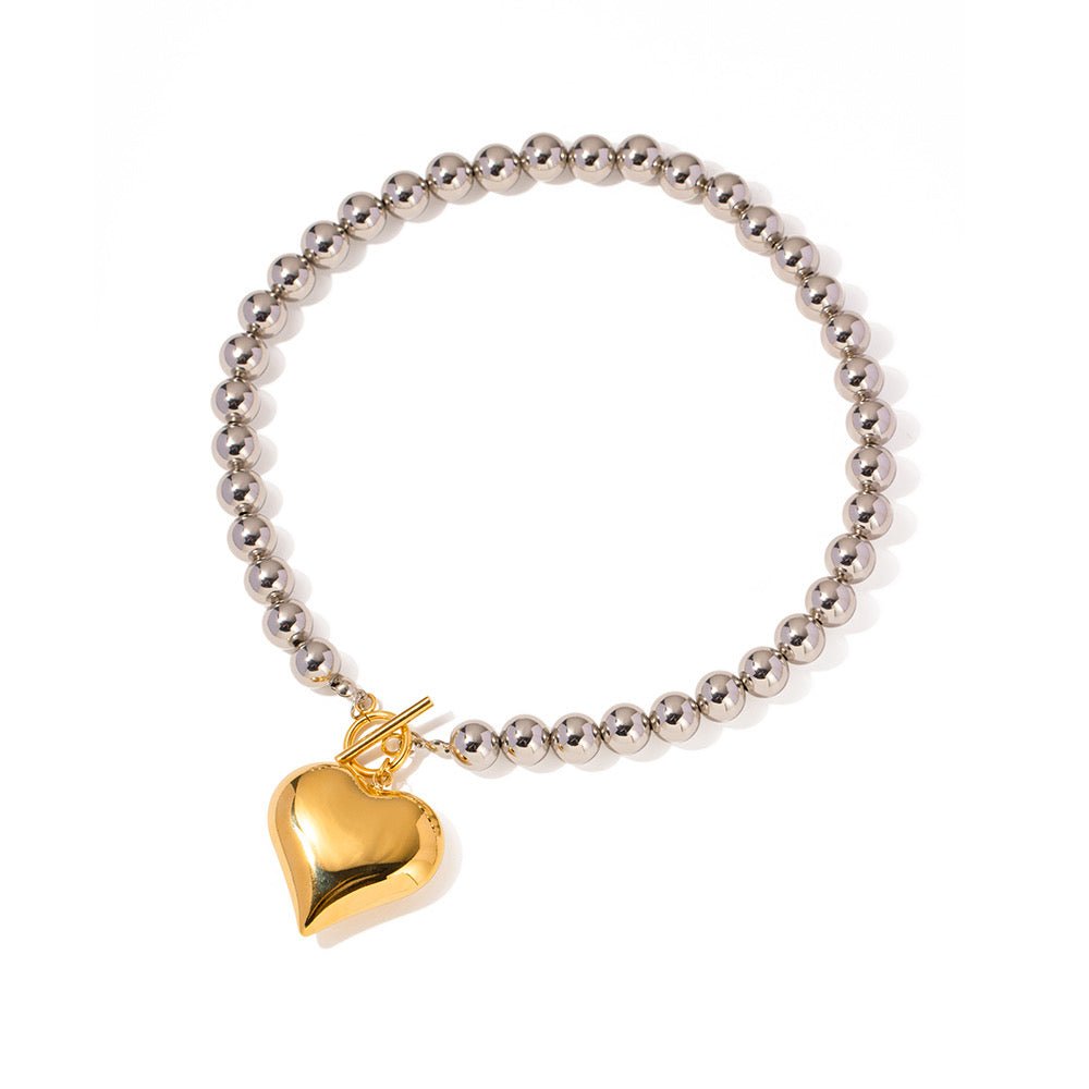 Beaded Heart Necklace - Sassy Inspiration