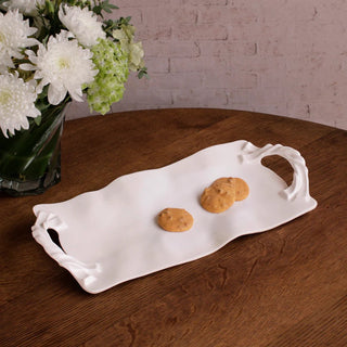 Beatriz Ball VIDA Sasha Long Rectangle Tray with Handles – White - Sassy Inspiration